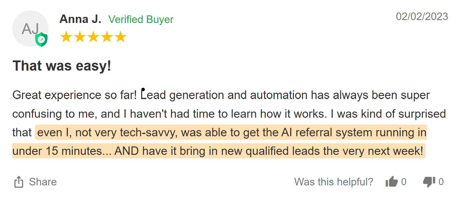 Client testimonial 10